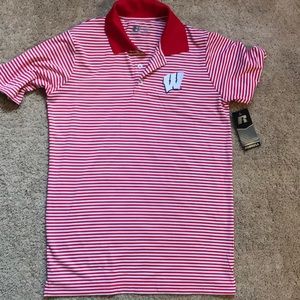 Wisconsin Badgers Polo shirt. NWT!